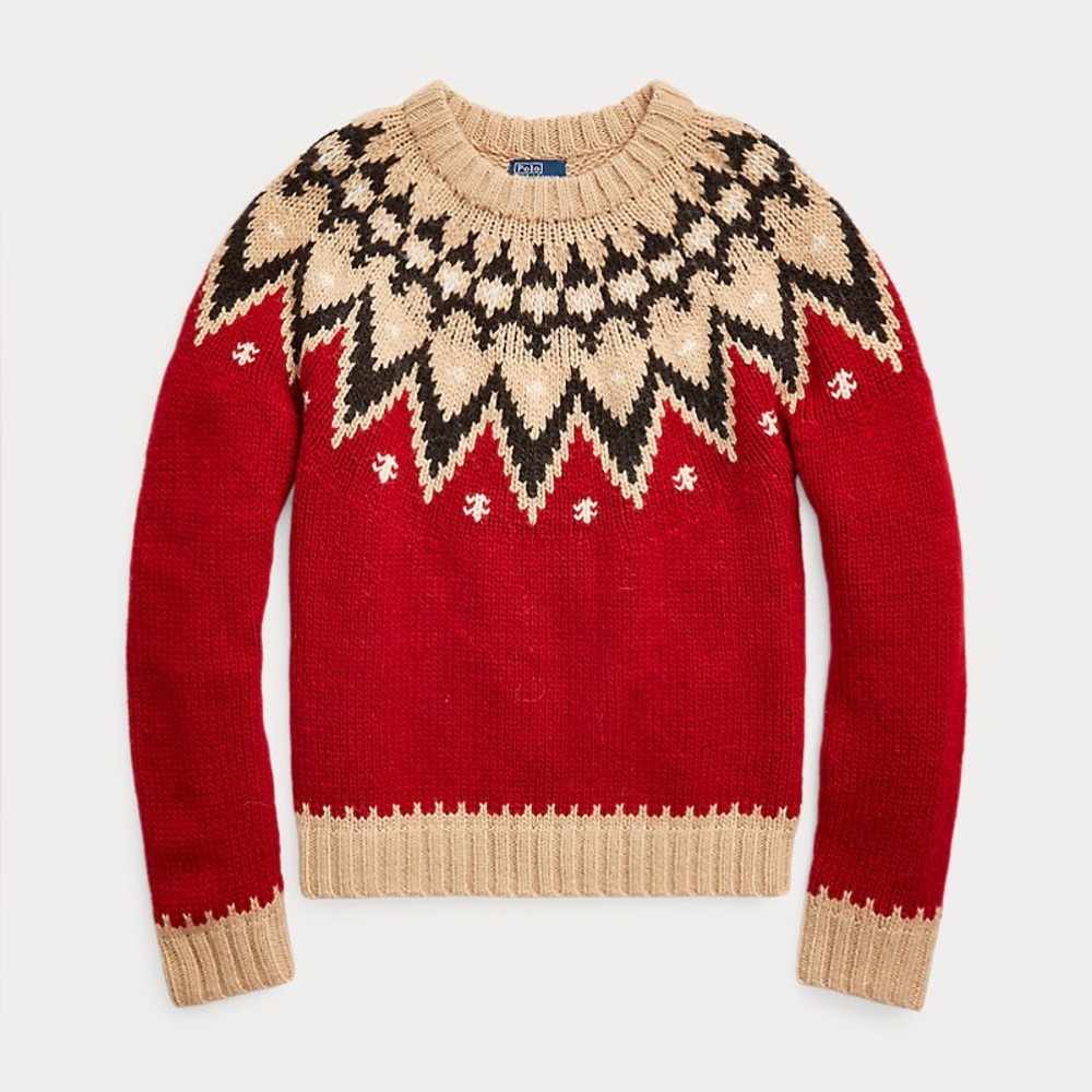 Nwt Polo Ralph Lauren Fair Isle Wool-Blend Sweater